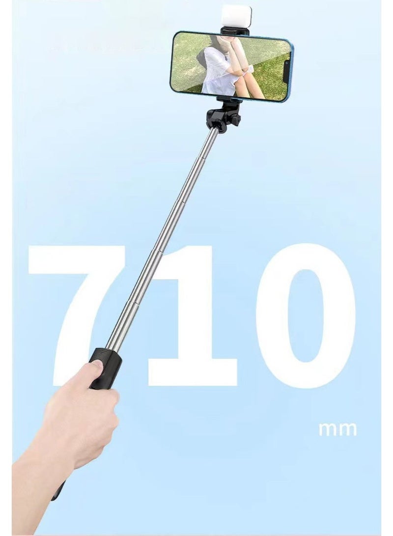 Multi-Function Remote Control Selfie Stick Rotating Tripod Mobile Phone Holder Stand with Light - Image 4